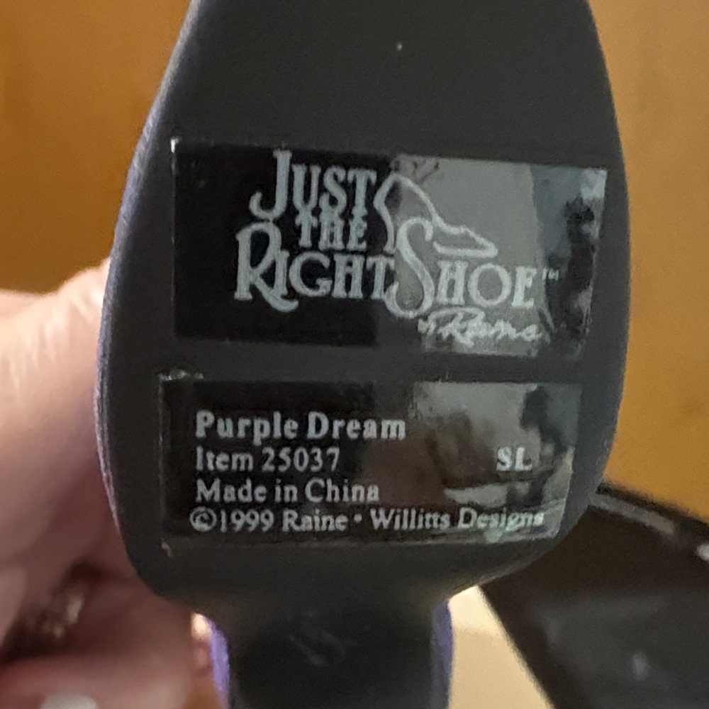 Just The Right Shoe Purple Ankle Boots - Picture 5 of 5